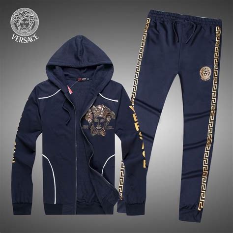 versace 2 piece sweat suit|Versace suits outlet.